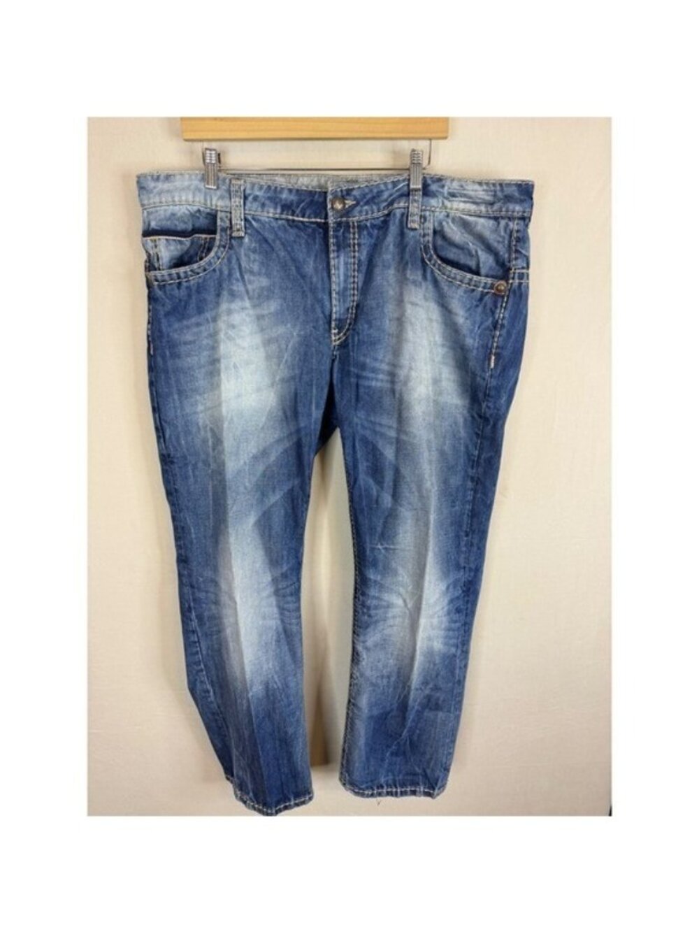 Camp David New Connor Comfort Fit Jeans Blue Denim 42x32 Heritage Brand